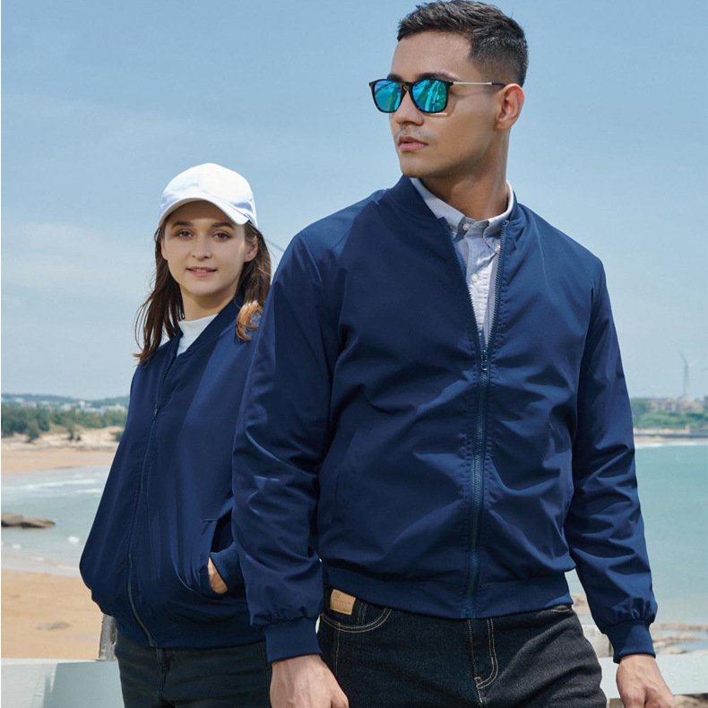 Men's Spring and Autumn New Jacket Zipper Baseball Coat Printed Logo Casual Versatile Coat