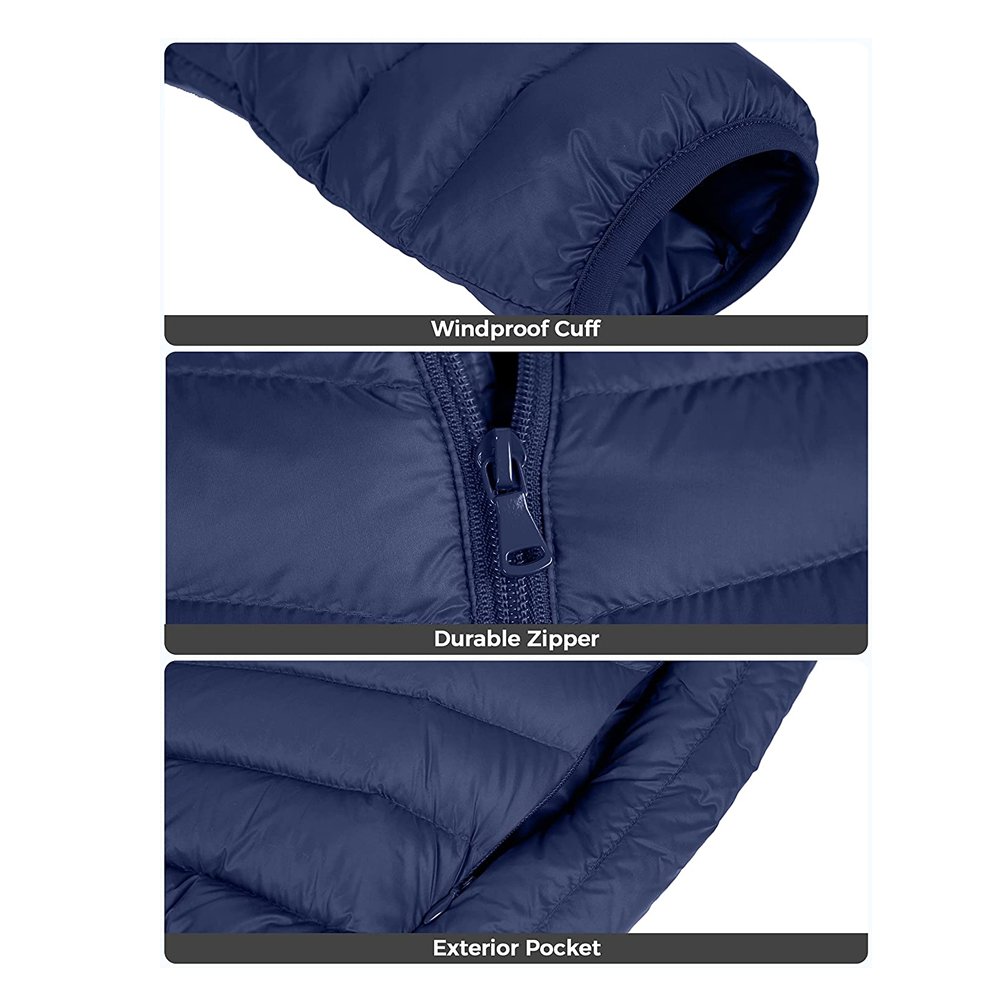 Customized Men Clothing Good Quality Men's Packable Puffer Jacket Hooded Winter Coat Insulated Snow Jackets High Quality Stand