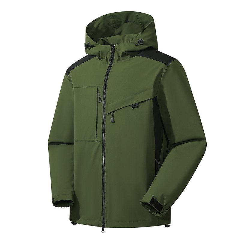 Men's Jacket Hooded Windproof Outdoor Windbreaker Jacket Trekking Outdoor Jacket Autumn Hiking Wind Breaker