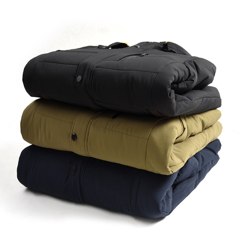 Winter Warm Thick Fleece Parkas Men Waterproof Hooded Fur Collar Parka Jacket Coat Men Autumn Fashion Casual Parkas Men