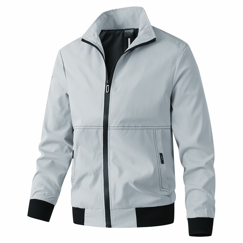 High Quality Men's Lightweight Windbreaker Jacket Casual Windproof Spring Wind Breaker Zipper Running Hiking Fishing Outdoors