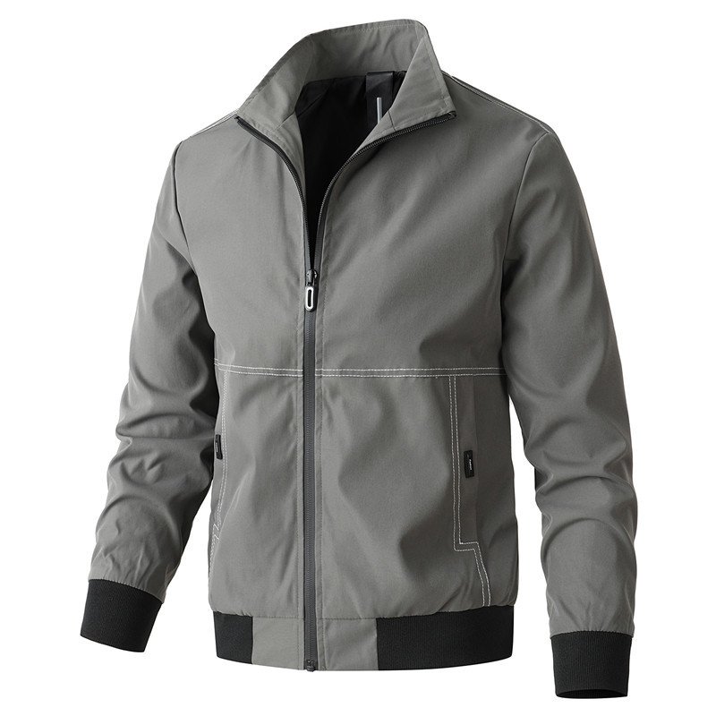 High Quality Men's Lightweight Windbreaker Jacket Casual Windproof Spring Wind Breaker Zipper Running Hiking Fishing Outdoors