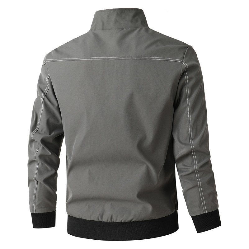 High Quality Men's Lightweight Windbreaker Jacket Casual Windproof Spring Wind Breaker Zipper Running Hiking Fishing Outdoors