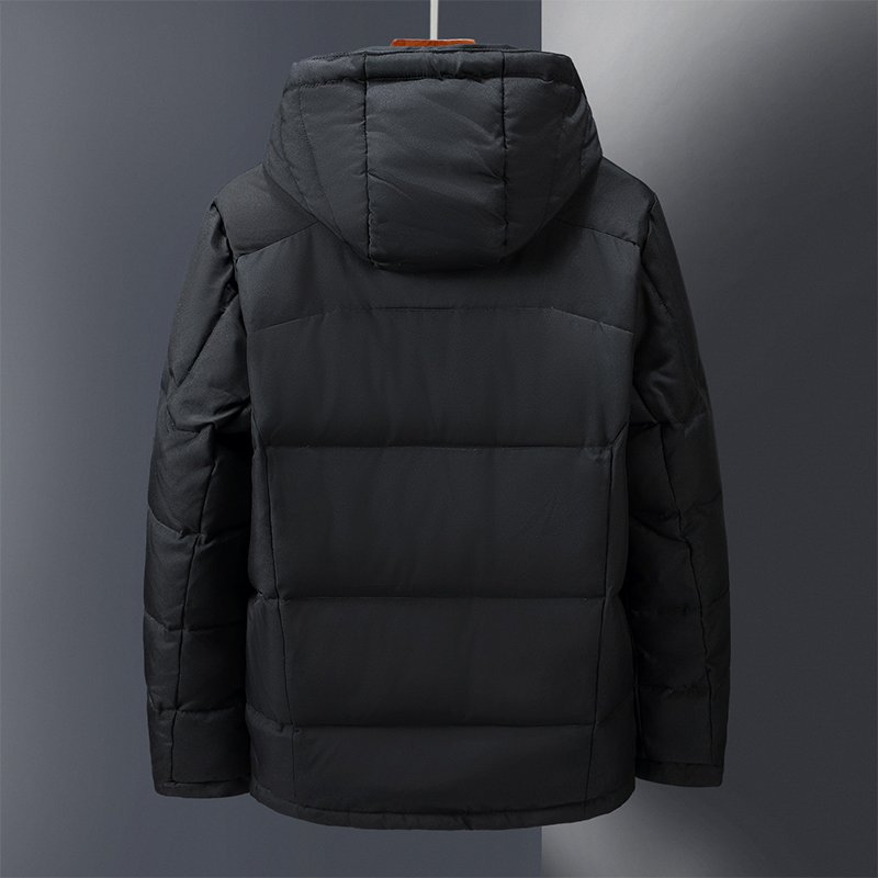 Winter Down Coat Hoodie Puffer Men Clothing Jacket Streetwear Printing Webbing Thickening Bubble Down Coats Men's Jacket