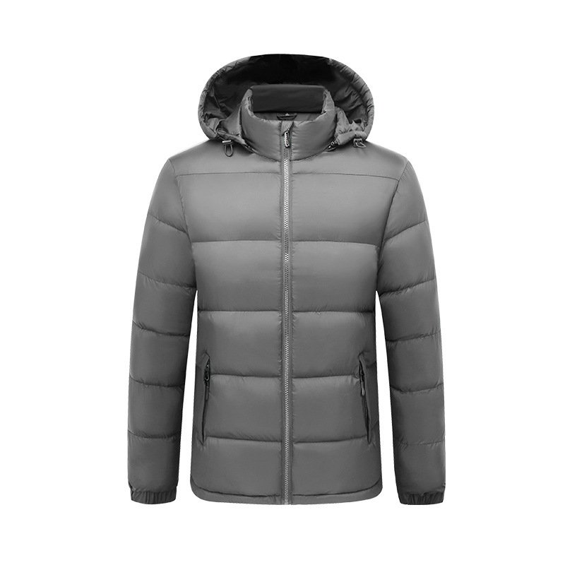 Custom Design Men's High Quality Winter Hooded Down Feel Padded Waterproof Men Warm Coat for Mens Puffer Jacket