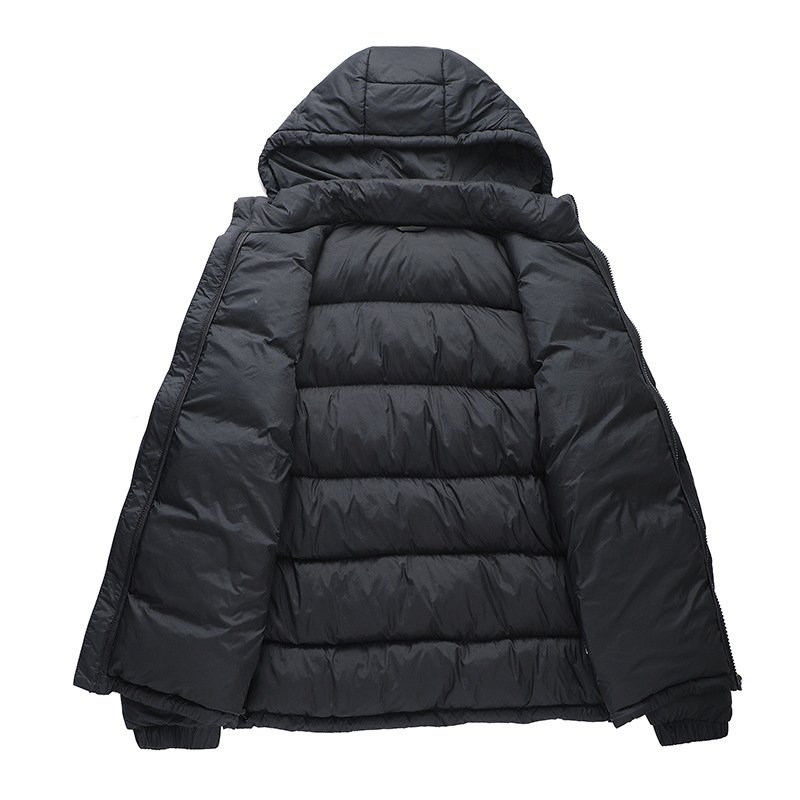 Custom Design Men's High Quality Winter Hooded Down Feel Padded Waterproof Men Warm Coat for Mens Puffer Jacket