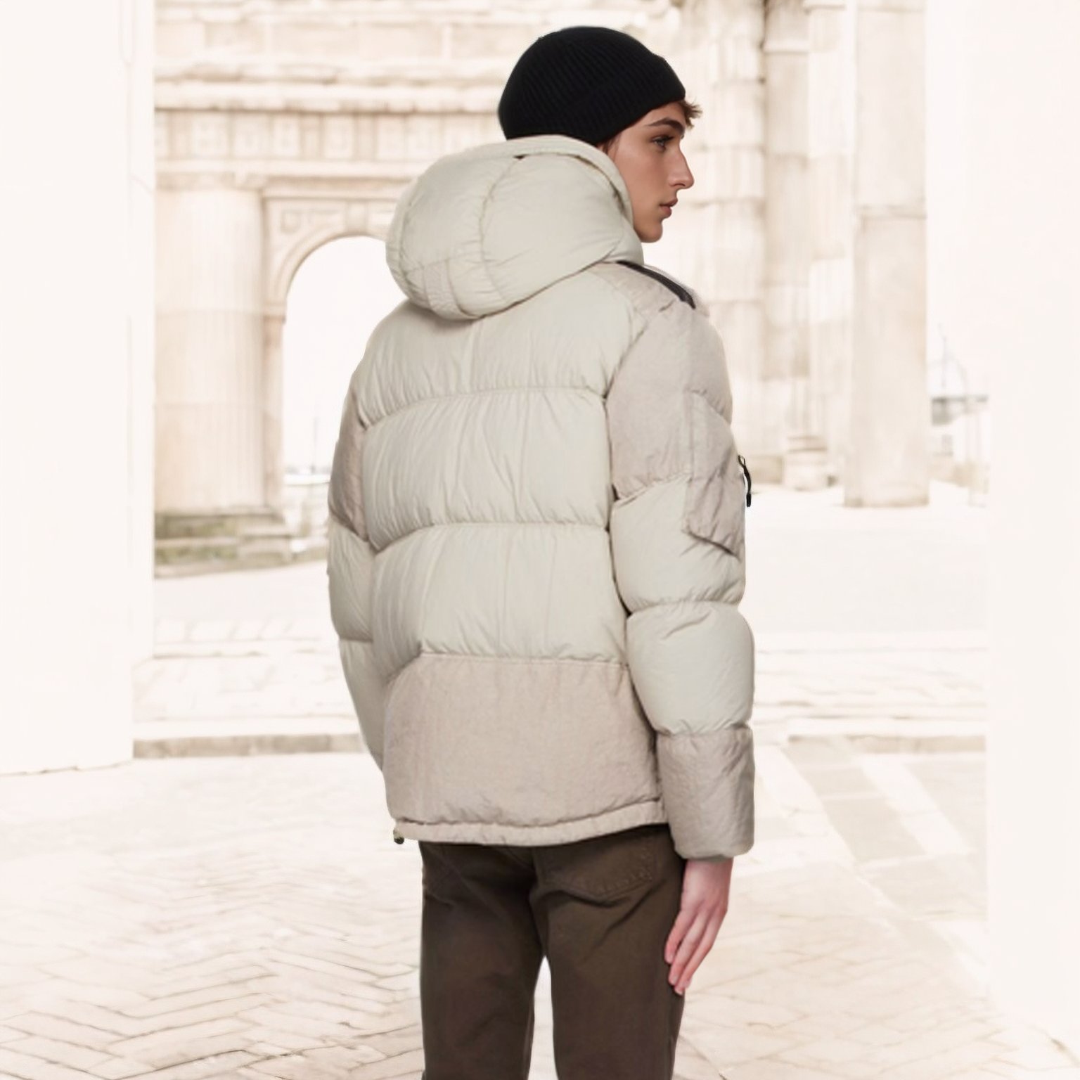 New Custom Zip Up Winter Designer Sports Outdoor Trap Star Down Puffer Jacket for Men
