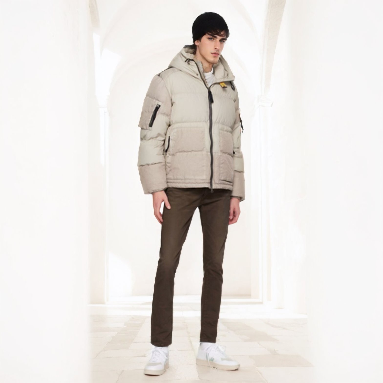 New Custom Zip Up Winter Designer Sports Outdoor Trap Star Down Puffer Jacket for Men