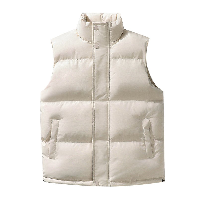 OEM ODM Custom Winter Warm Thick Men Puffer Vest Windproof Sleeveless Jacket Gilets Plus Size Men's Vests