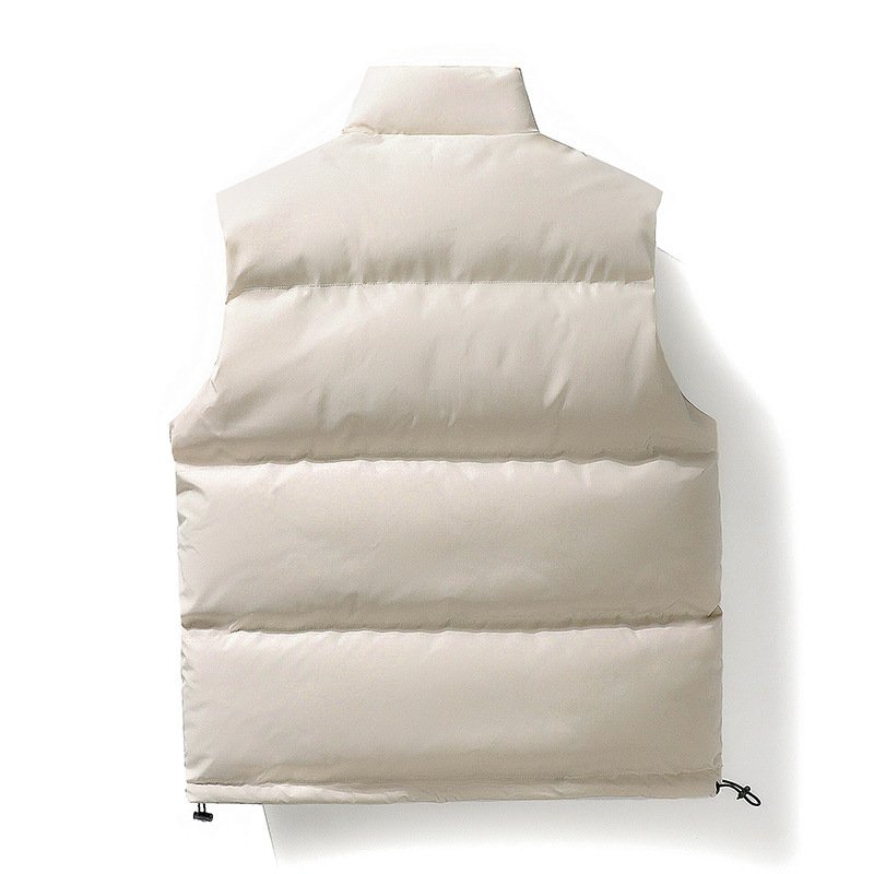 OEM ODM Custom Winter Warm Thick Men Puffer Vest Windproof Sleeveless Jacket Gilets Plus Size Men's Vests