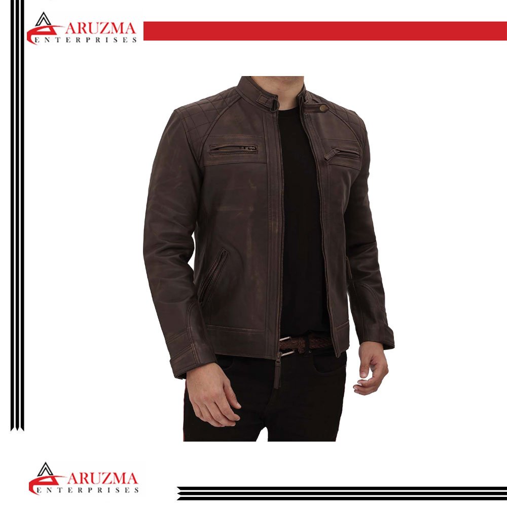 Custom Men's Leather Jacket High Quality Black Leather Jacket Designer Leather Jackets
