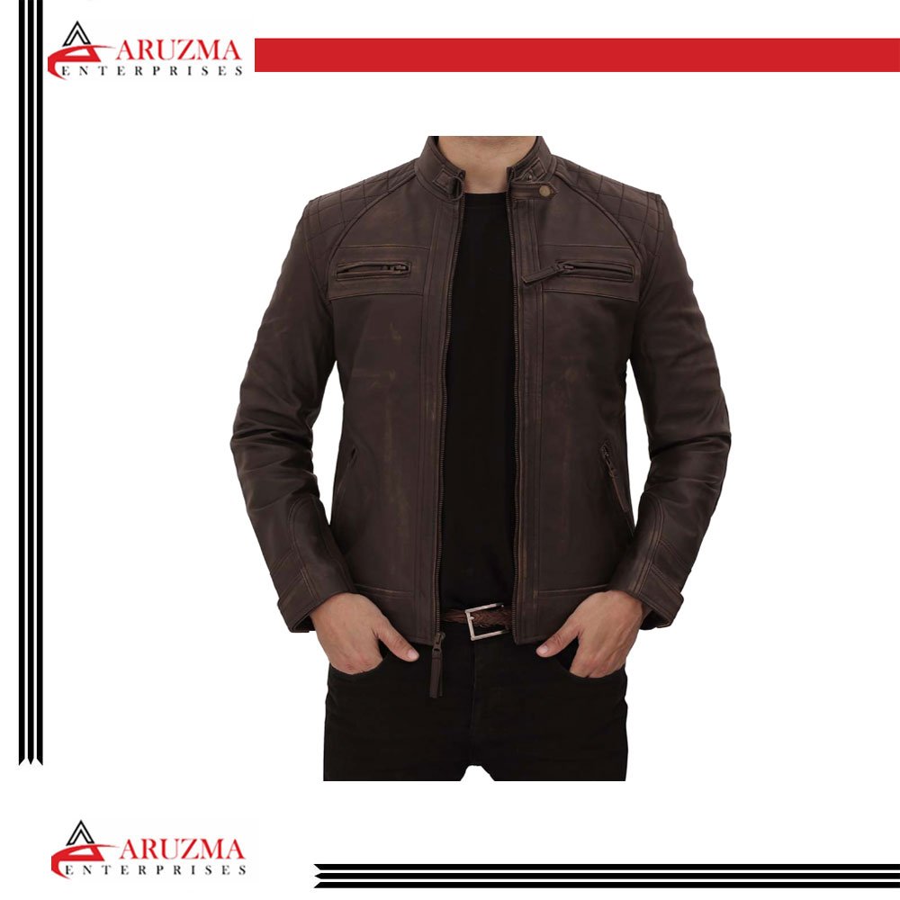 Custom Men's Leather Jacket High Quality Black Leather Jacket Designer Leather Jackets
