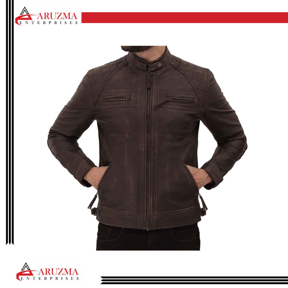Custom Men's Leather Jacket High Quality Black Leather Jacket Designer Leather Jackets