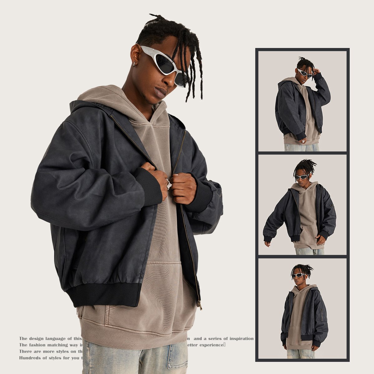 Custom Chenille Embroidery Leather Sleeve Baseball Letterman Varsity Jacket For Men