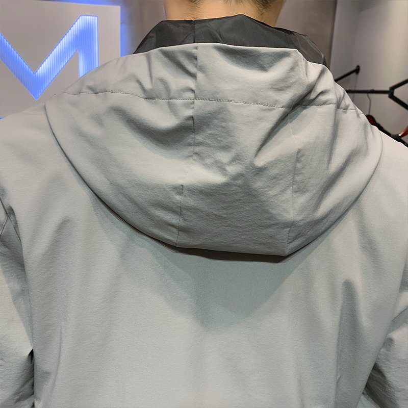 ANSZKTN The new spring and fall men's hooded and slim fashion jacket