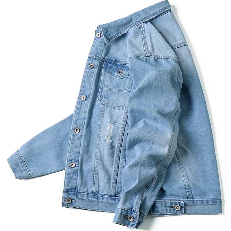 2022 new men's jacket jacket original design washed street men jean jackets