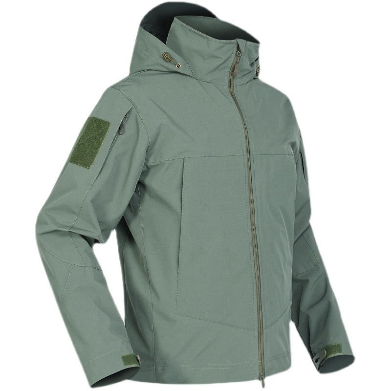 Custom Logo Waterproof windbreaker Sharkskin Soft Shell Fleece Hiking Men's Jackets