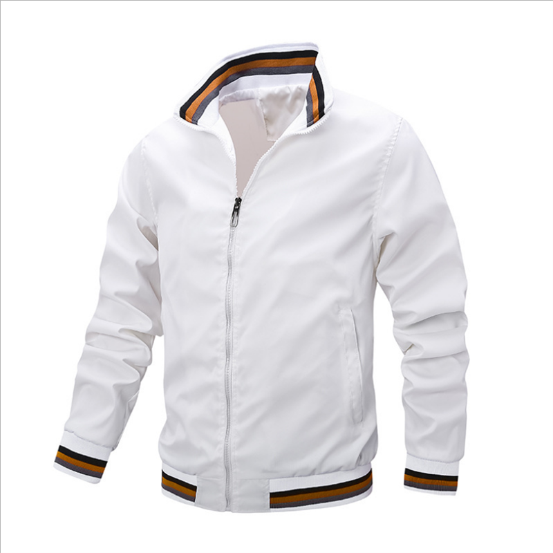 2021 New autumn Jacket Clothing Zipper Casual Long Sleeved Solid color Men's Jackets