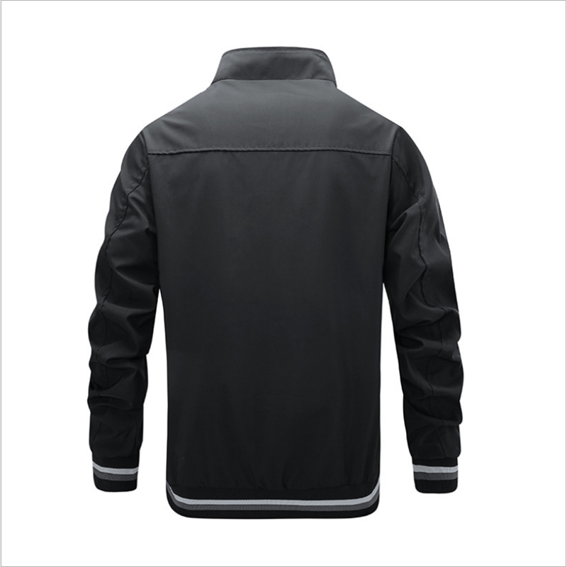 2021 New autumn Jacket Clothing Zipper Casual Long Sleeved Solid color Men's Jackets