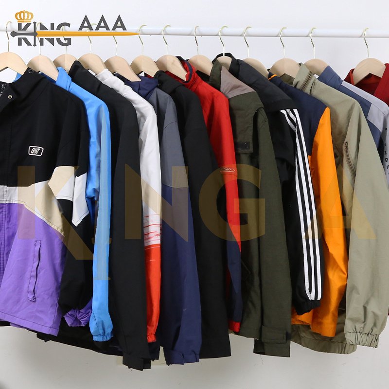Geyu bales clothes wholesale men's Jacket used clothes bales segunda mano second hand jacket from uk