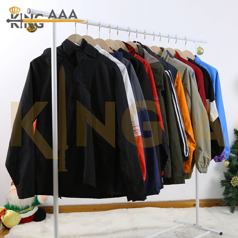 Geyu bales clothes wholesale men's Jacket used clothes bales segunda mano second hand jacket from uk