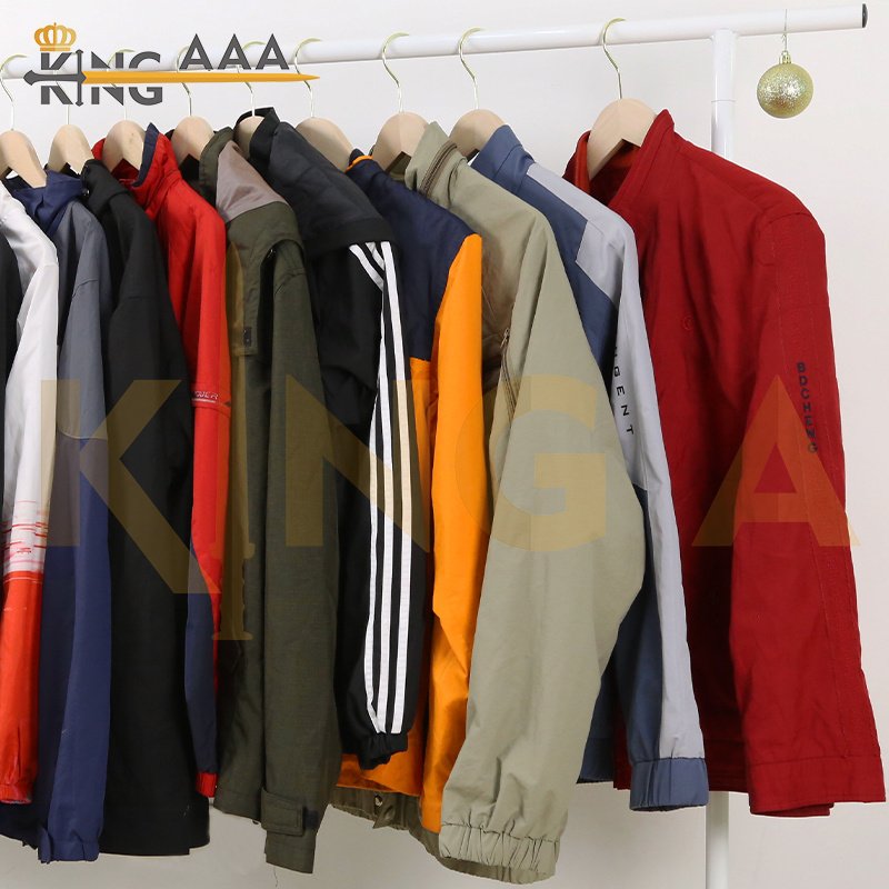 Geyu bales clothes wholesale men's Jacket used clothes bales segunda mano second hand jacket from uk