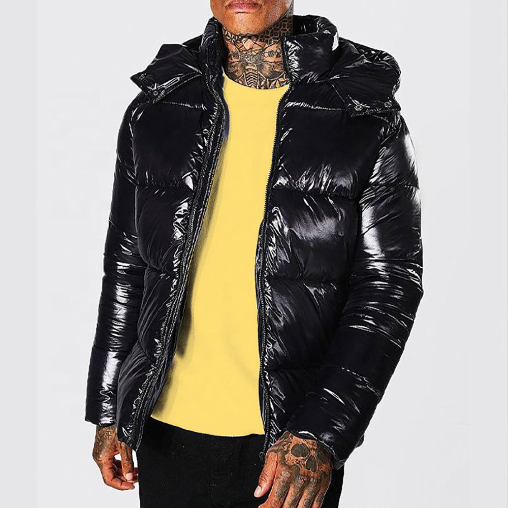Men's Stylish Reversible Puffer Jacket 4XL Cold Weather Winter Coat Stand Heated Hood Breathable Work-Sport-Style Custom Jackets