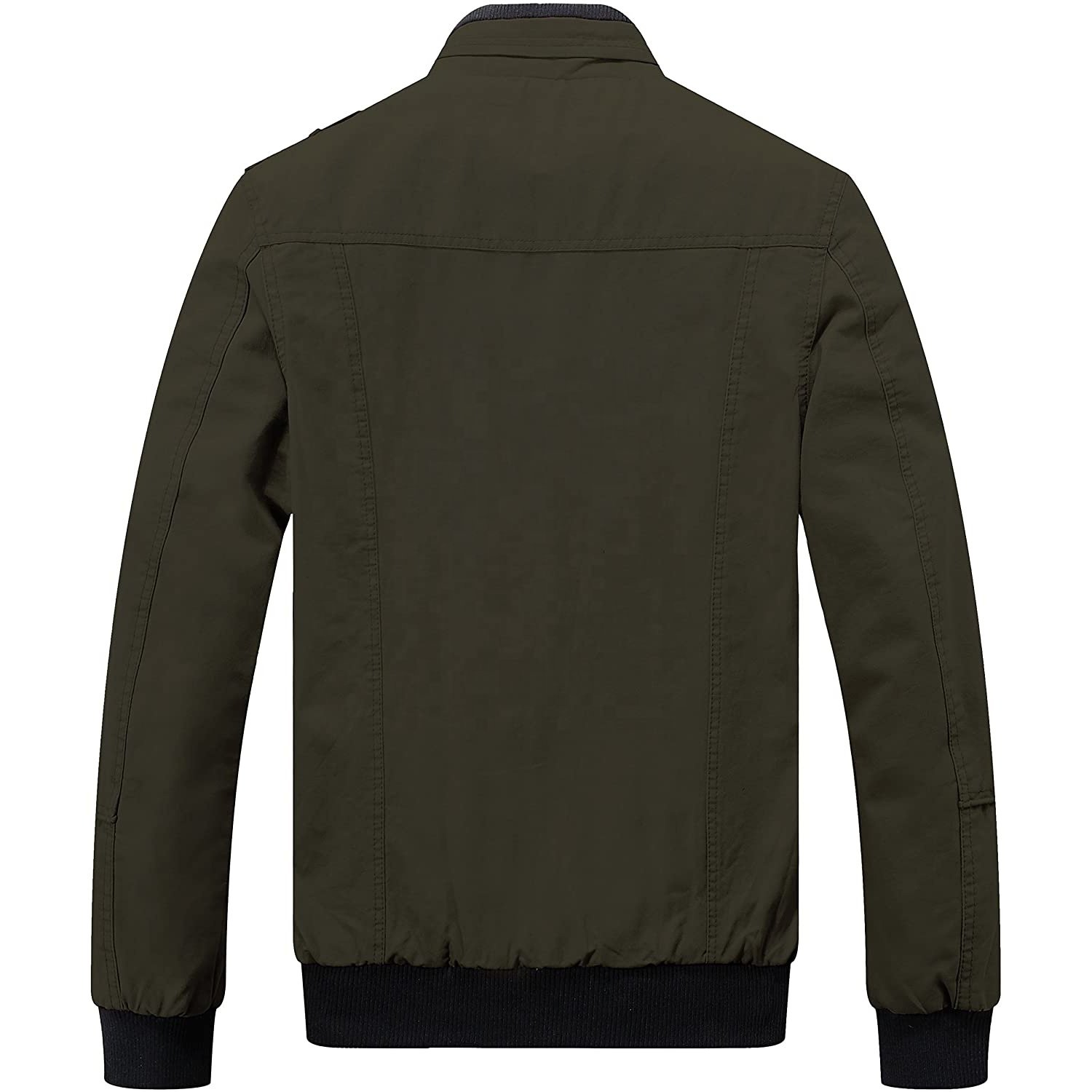 Lightweight Men's Jackets Cotton Jacket Casual Stand Collar Windbreaker Jacket