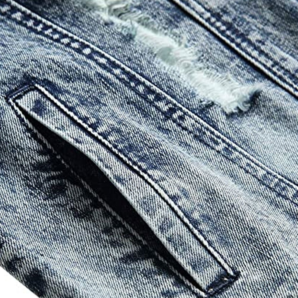 New Arrival Men Jeans Jacket Custom Slim Fit Long Sleeves Winter Jean Jacket For Men's