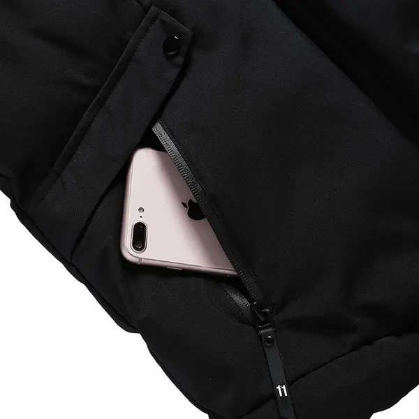 OEM Custom Men's Down Cotton Jackets Short Style Winter Hooded Coat Men Waterproof Zip Puffer Jacket