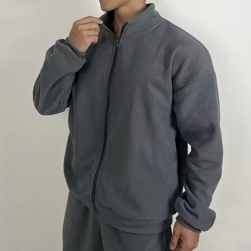 New Arrival Mens Zipper Custom Logo Pullover Hooded Streetwear Windbreaker Jackets Mens Windbreaker Sets