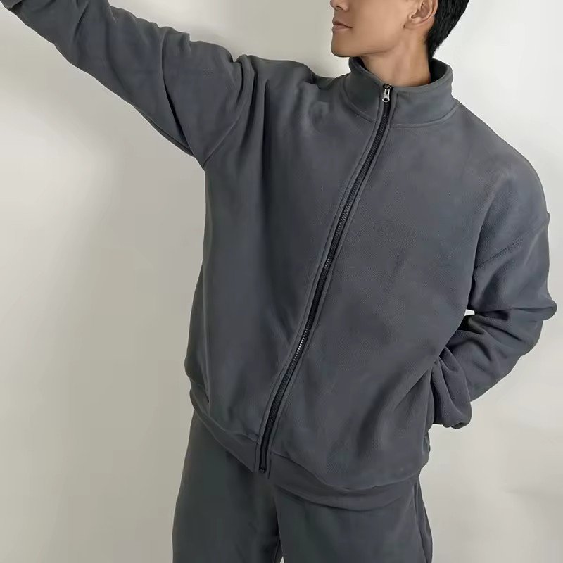 New Arrival Mens Zipper Custom Logo Pullover Hooded Streetwear Windbreaker Jackets Mens Windbreaker Sets