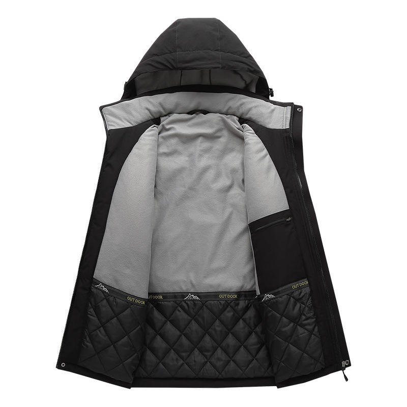 Winter Fleece Jackets Warm Men's Winter Fleece Inner Jacket Coats Thick Warm Casual Mens USB Heated Pilot Jacket