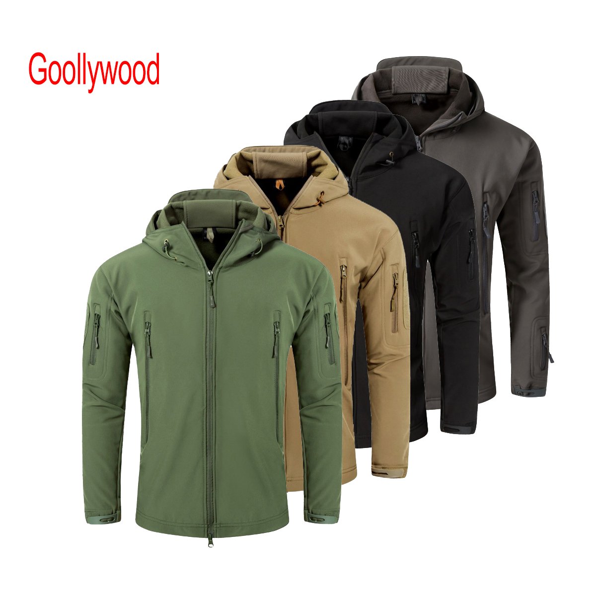 Camo Men's Outdoor Tactical Combat Softshell Jacket Hoody Winter Jacket Coat sport Uniform Waterproof jacket men