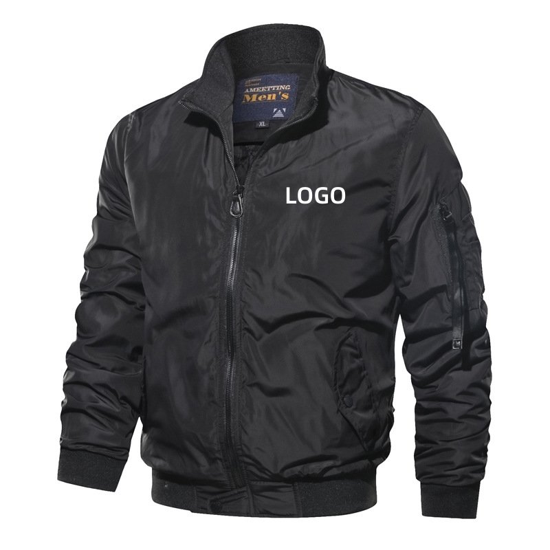 Custom Men's Clothes 2024 Fall Winter Men's Jacket Windproof Autumn Long Sleeve Casual Jacket Coat Bomber Jacket