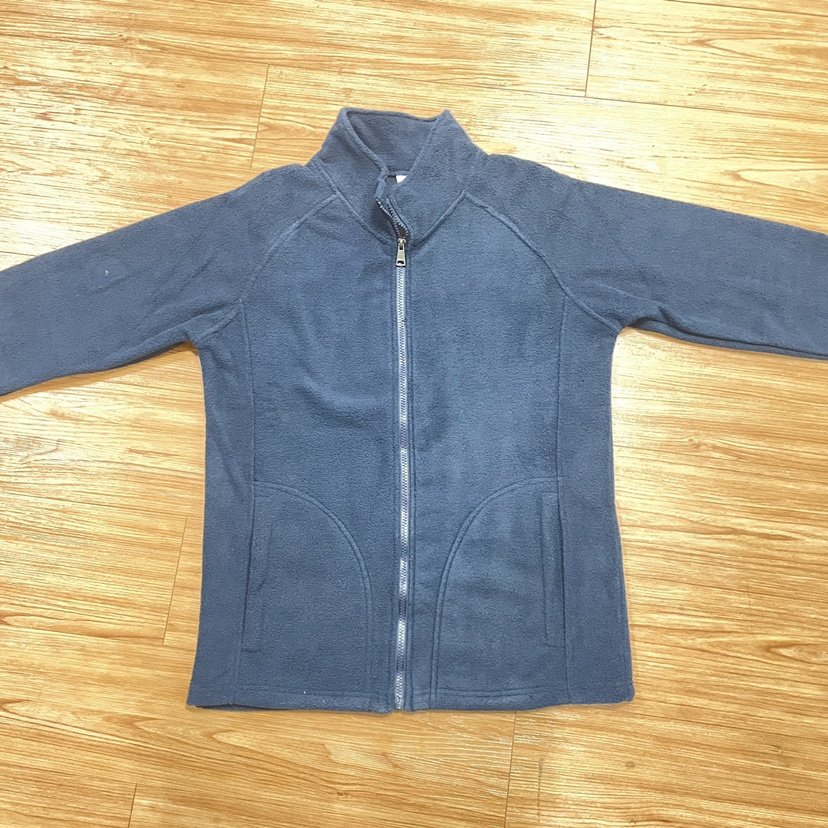 Custom Men's Polar Fleece Jacket Lightweight Full-Zip Soft Poly Fabric Thick Outdoor Recreation Coat with Zipper Pockets Logo