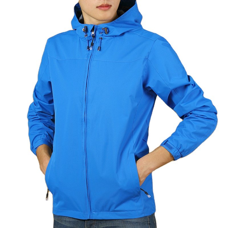 Costom Logo High Quality Men's Zipper Waterproof Jacket Plus Size Men Windbreaker Jacket
