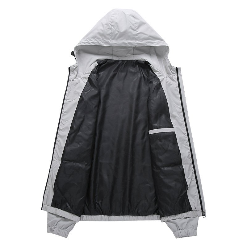 Jacket Autumn and Winter New Casual Men's Baseball Jersey Hooded Solid Color Fashion Brand Men's Jacket