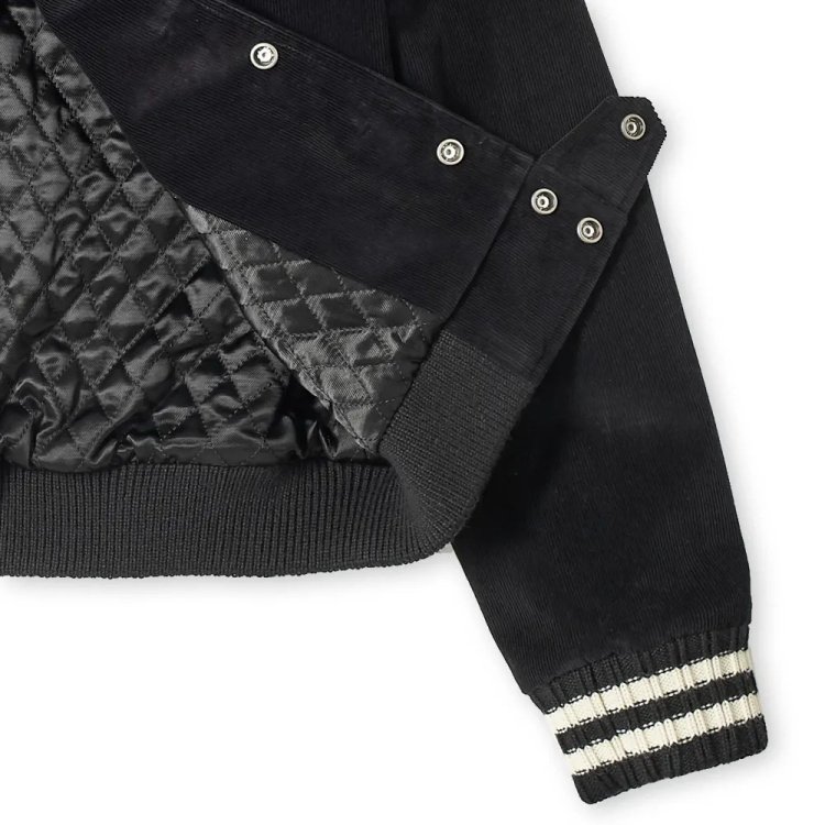 wholesale Men cotton button up sailor collar sport letterman baseball varsity Wool Cardura jacket