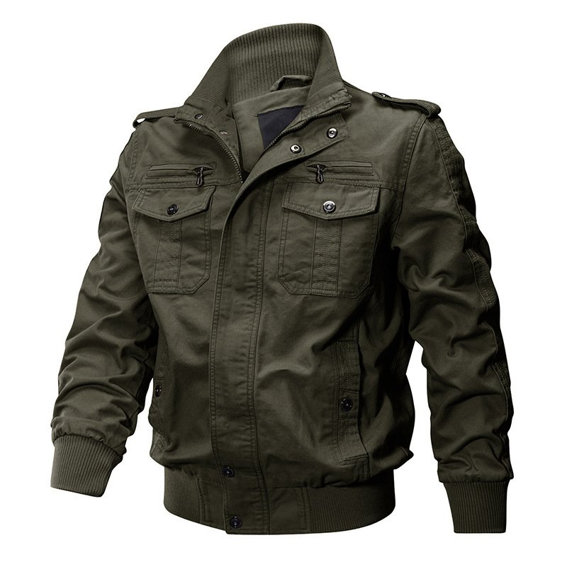 Customized men's jacket outdoor cotton thin waterproof and windproof jacket embroidered combat Men's Thick Anti-static Jackets