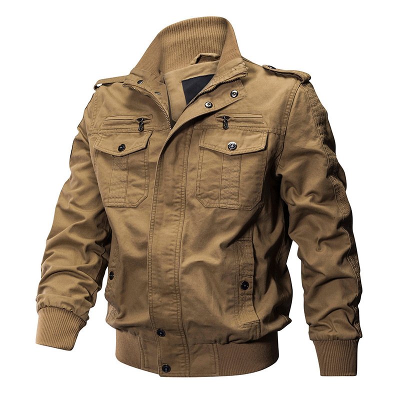 Customized men's jacket outdoor cotton thin waterproof and windproof jacket embroidered combat Men's Thick Anti-static Jackets