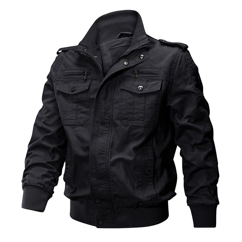Customized men's jacket outdoor cotton thin waterproof and windproof jacket embroidered combat Men's Thick Anti-static Jackets