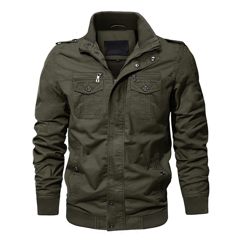 Customized men's jacket outdoor cotton thin waterproof and windproof jacket embroidered combat Men's Thick Anti-static Jackets