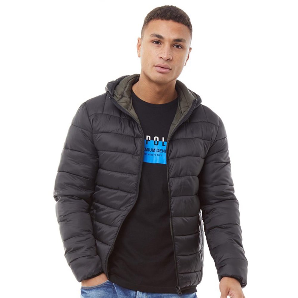 Winter men jackets winter mens quilted jacket black and red men's cotton trench coats puffer jacket