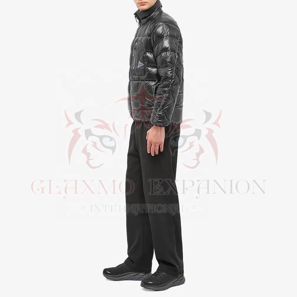 latest new season winter 2022 BLACK PUFFER BOMBER JACKET model PUFFER BOMBER JACKET Men's Plus Size Winter 2022