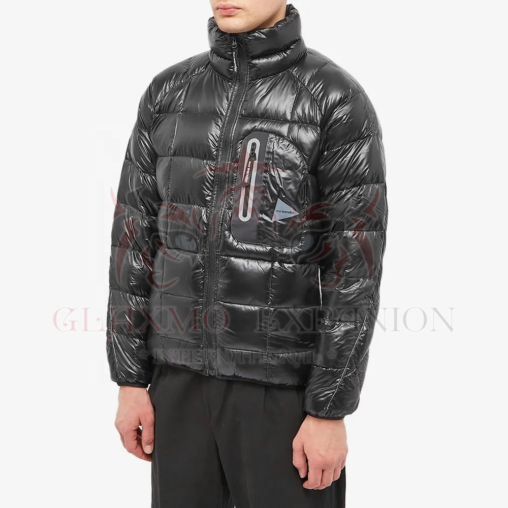 latest new season winter 2022 BLACK PUFFER BOMBER JACKET model PUFFER BOMBER JACKET Men's Plus Size Winter 2022