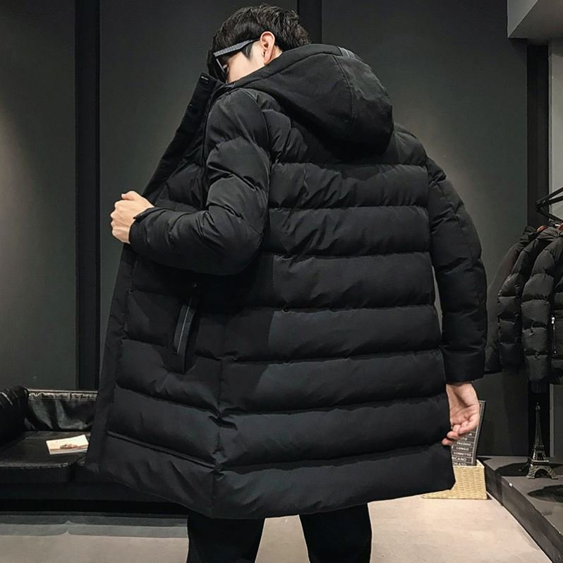 Men Winter Jacket Plus Long Warm Thick Hood Men's Parkas Jacket Coat Autumn Outwear Outfits Classic Windproof Long Coat.