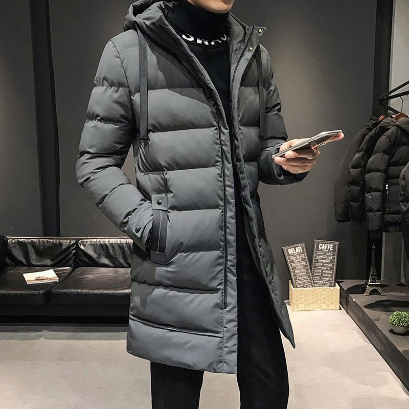 Men Winter Jacket Plus Long Warm Thick Hood Men's Parkas Jacket Coat Autumn Outwear Outfits Classic Windproof Long Coat.