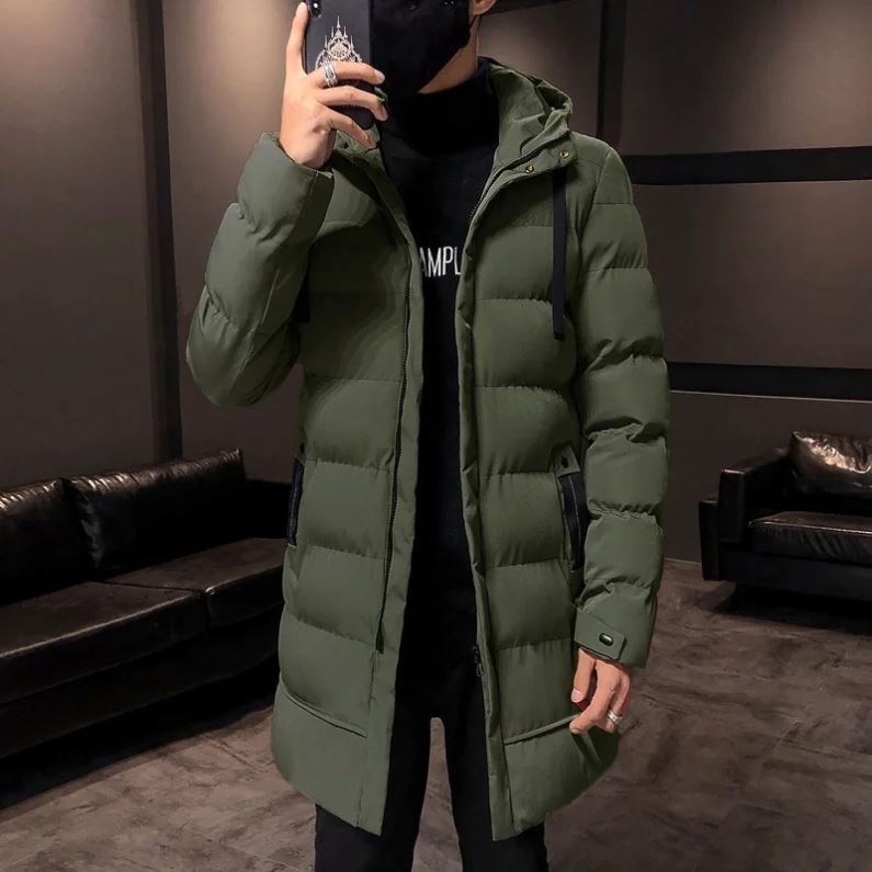 Men Winter Jacket Plus Long Warm Thick Hood Men's Parkas Jacket Coat Autumn Outwear Outfits Classic Windproof Long Coat.