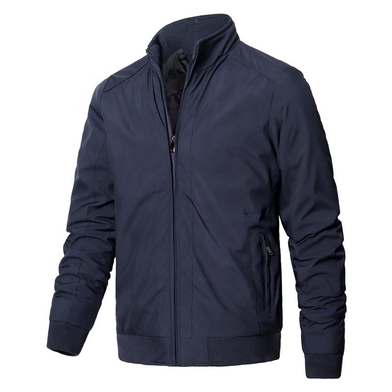Men's Casual Jacket Outdoor Sportswear Windbreaker Jacket Men's Bomber Stand Collar Business Jacket
